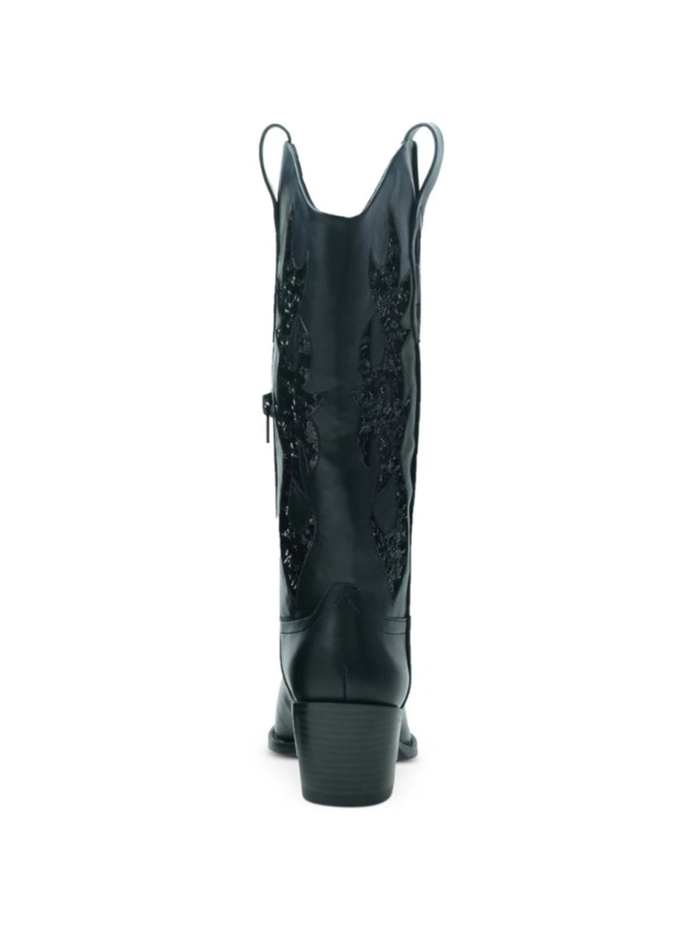 Wild Pair Women's Size 8.5 Black Cowboy Boots w/ Sequin Sparkle Details NIB - Picture 3 of 13